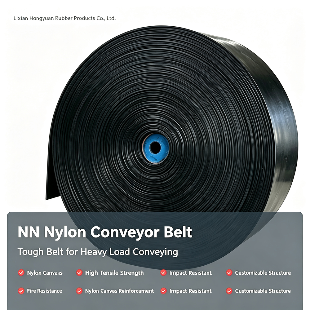 Hongyuan NN Nylon Canvas Rubber Conveyor Belt, High Impact Fabric Belt