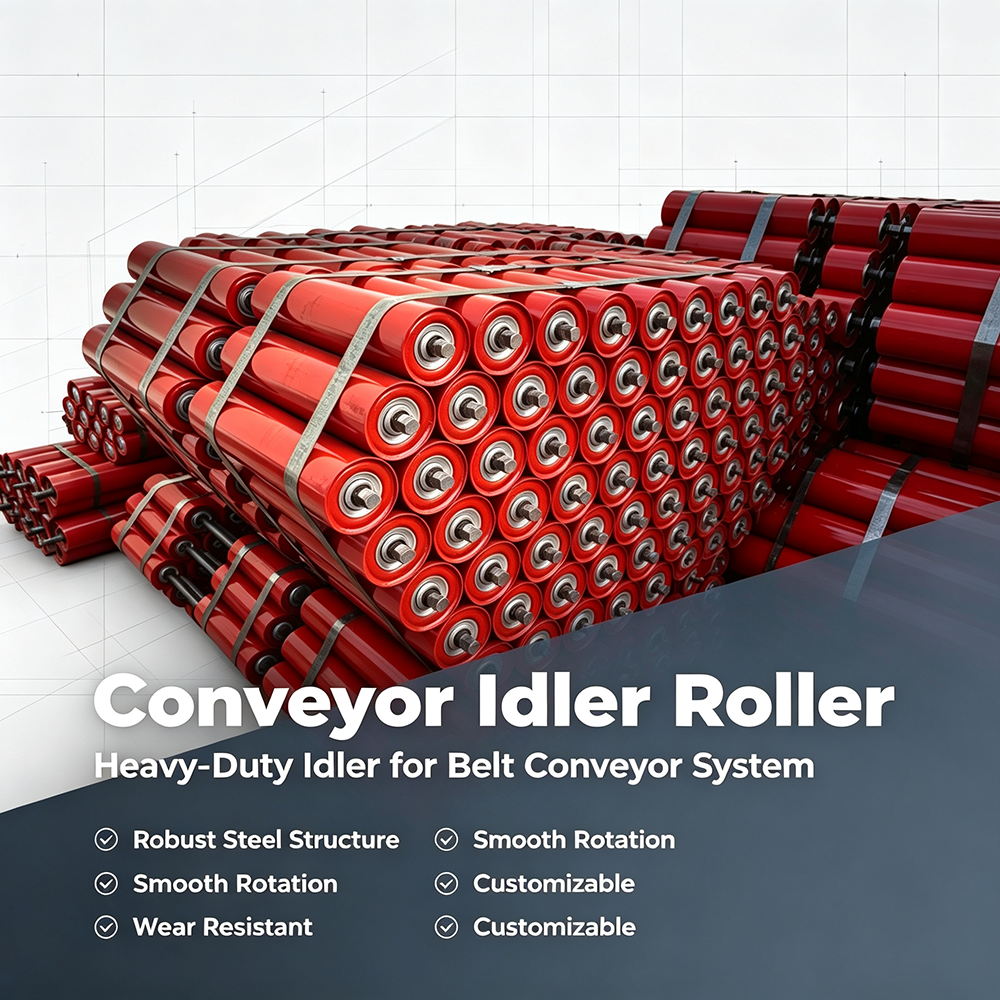 Hongyuan Heavy Duty Conveyor Idler Roller for Belt Conveyor System