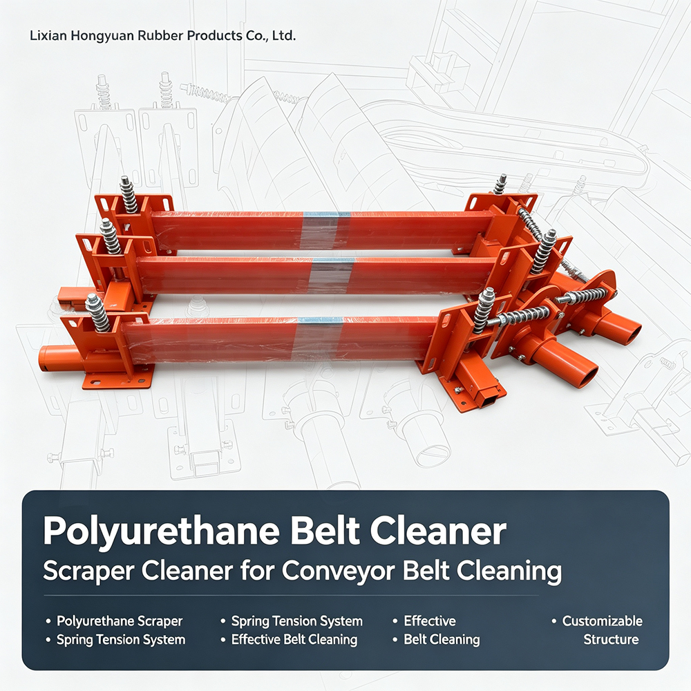 Hongyuan Polyurethane Belt Cleaner Scraper for Conveyor Belt Cleaning