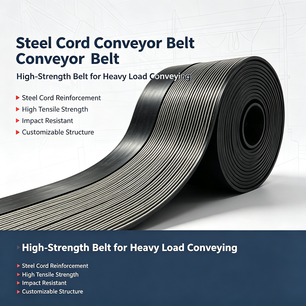 Hongyuan Steel Cord Conveyor Belt, High Strength Steel Wire Reinforced Belt