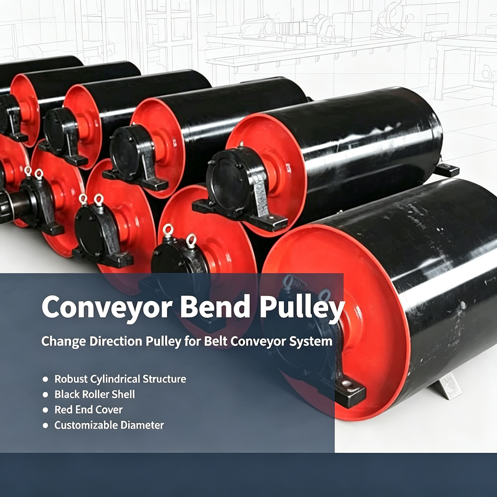 Hongyuan Conveyor Bend Pulley, Direction Change Tail Pulley for Belt Conveyor