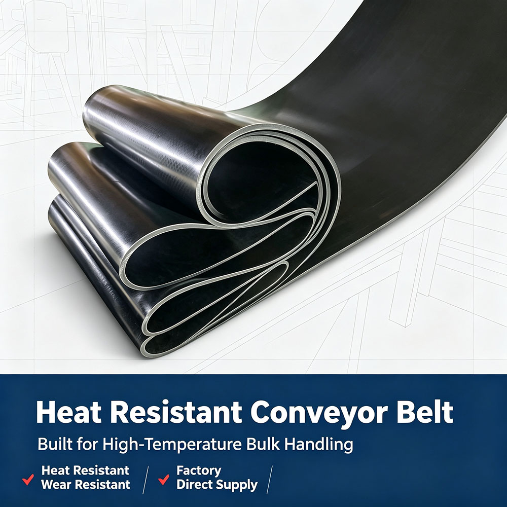 Hongyuan Heat Resistant Conveyor Belt Built for High-Temperature Bulk Handling